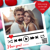 Moderne JE T'AIME, votre photo de la Saint-Valenti