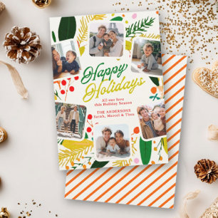 Cartes Pour Fêtes Annuelles Moderne Joyeux et Lumineux Mignon Heureux
