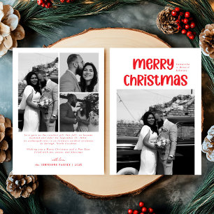 Cartes Pour Fêtes Annuelles Moderne Mariés Nouvellement Mariés Joli Noël