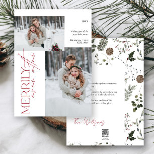 Cartes Pour Fêtes Annuelles Moderne Merly toujours après Mariage 2 Photo