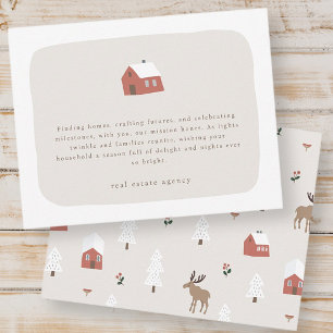 Cartes Pour Fêtes Annuelles Moderne minimaliste Immobilier