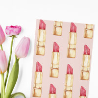 Moderne Pastel rose & rouge Motif à lèvres