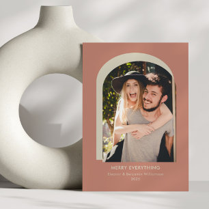 Cartes Pour Fêtes Annuelles Moderne Photo d'arche en terre cuite Merry Everyth