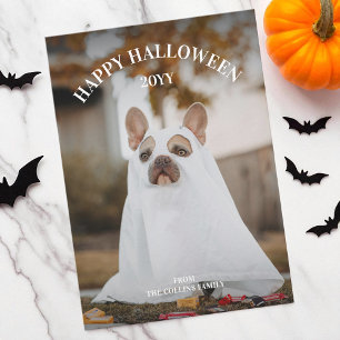 Cartes Pour Fêtes Annuelles Moderne Simple Éffrayant Photo pour animaux de com