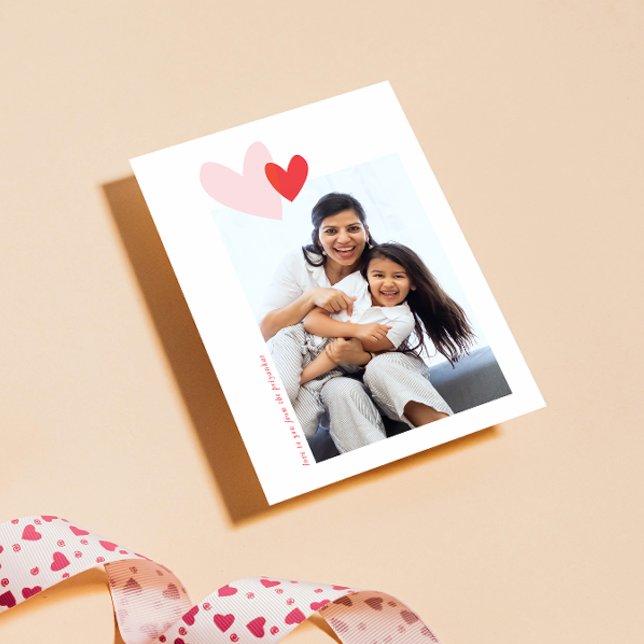 Cartes Pour Fêtes Annuelles Moderne Simple Hearts Saint Valentin (Créateur téléchargé)