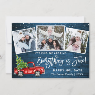 Cartes Pour Fêtes Annuelles Moderne Tout est fin Noël 3 Photo
