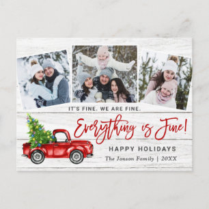 Cartes Pour Fêtes Annuelles Moderne Tout est fin Noël 3 Photo