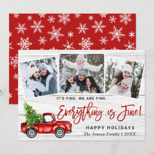 Cartes Pour Fêtes Annuelles Moderne Tout est fin Noël 3 Photo