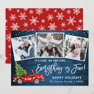 Cartes Pour Fêtes Annuelles Moderne Tout est fin Noël 3 Photo