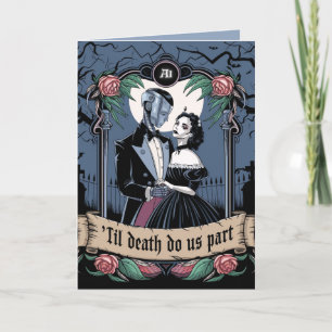 Cartes Pour Fêtes Annuelles Moe Femme Chatbot Robot Mariage Halloween gothique