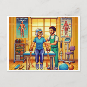 Cartes Pour Fêtes Annuelles Mois de l'ergothérapie Pixel 16 bits