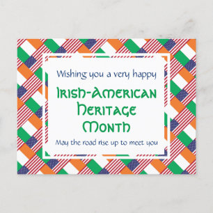CARTES POUR FÊTES ANNUELLES MOIS DU PATRIMOINE IRLANDAIS-AMÉRICAIN SUR MESURE