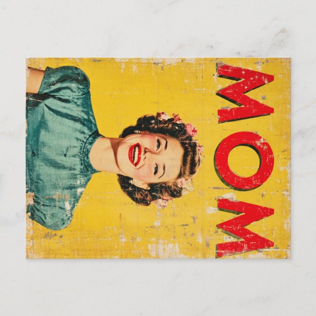 Cartes Pour Fêtes Annuelles MOM (1) Graphiques inspirés des années 1960 (Devant)