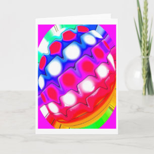 Cartes Pour Fêtes Annuelles Moments heureux art abstrait