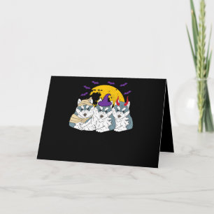 Cartes Pour Fêtes Annuelles Momie sorcière chien husky sibérien   cadeau hallo