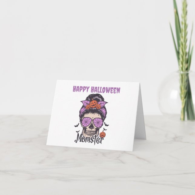 Cartes Pour Fêtes Annuelles Momster cadeau Halloween pour maman (Devant)
