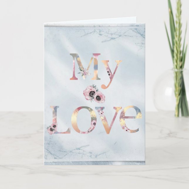 Cartes Pour Fêtes Annuelles Mon amour pour toujours et toujours (Devant)