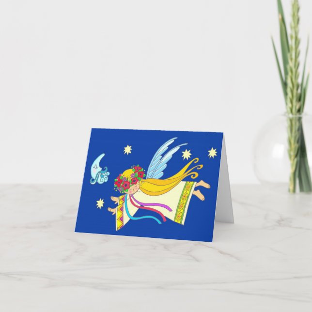 Cartes Pour Fêtes Annuelles Mon ange vous regarde (Devant)