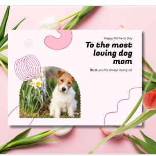 Cartes Pour Fêtes Annuelles Mon chien favori Maman Jamais Photo Fête des mères