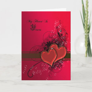 Cartes Pour Fêtes Annuelles Mon coeur est à toi