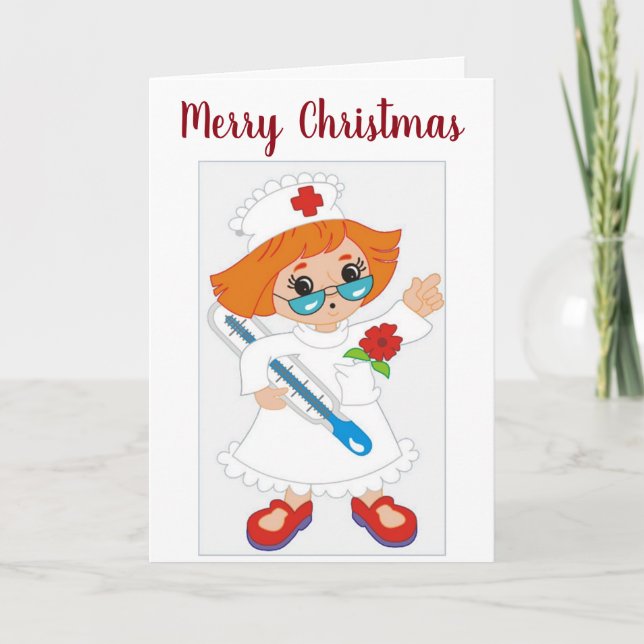 CARTES POUR FÊTES ANNUELLES ***MON INFIRMIER PRÉFÉRÉ** À NOËL (Devant)