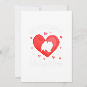 Cartes Pour Fêtes Annuelles Mon Poméranien est mon Saint-Valentin Jour de la S
