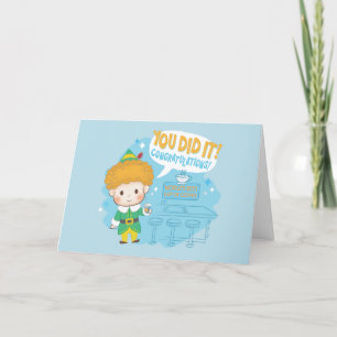 Cartes Pour Fêtes Annuelles Mon pote, l'elfe, tu l'as fait ! Félicitation !