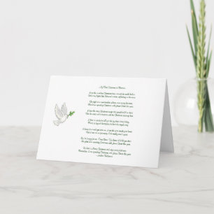 Cartes Pour Fêtes Annuelles Mon premier Noël dans la colombe du ciel