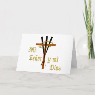 Cartes Pour Fêtes Annuelles Mon seigneur et mon Dieu