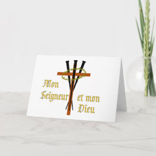 Cartes Pour Fêtes Annuelles Mon Seigneur et mon Dieu, Français