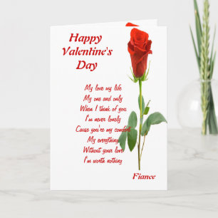 Cartes Pour Fêtes Annuelles mon seul et unique fiancé