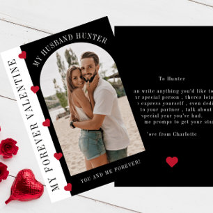 Cartes Pour Fêtes Annuelles Mon toujours mari Valentine moderne photo design