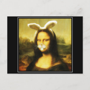 Cartes Pour Fêtes Annuelles Mona Lisa, Le Lapin De Pâques