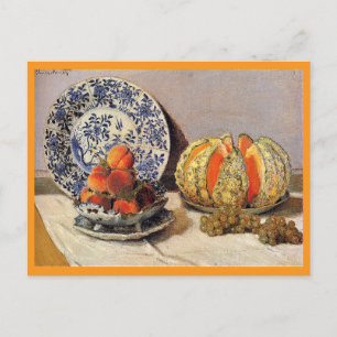 Cartes Pour Fêtes Annuelles Monet - Vie morte avec Melon