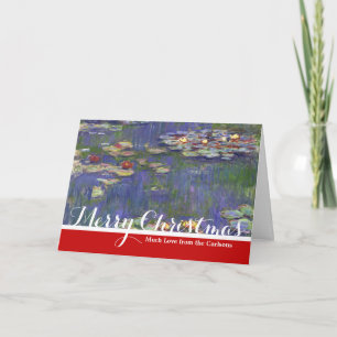 Cartes Pour Fêtes Annuelles Monet Water Lilies Chef-d'oeuvre Peinture