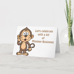 CARTES POUR FÊTES ANNUELLES MONKEY BUSINESS-ME/VOUS "NOTRE ANNIVERSAIRE"