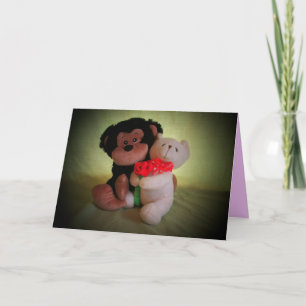 Cartes Pour Fêtes Annuelles Monkeying autour, soyez le mien