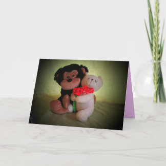 Cartes Pour Fêtes Annuelles Monkeying autour, soyez le mien