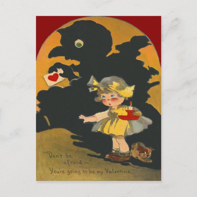 Cartes Pour Fêtes Annuelles Monstre Chien Chien Chien Peur Valentine (Devant)