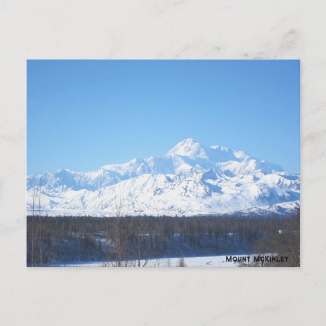 Cartes Pour Fêtes Annuelles Mont Mc Kinley, Alaska (Devant)