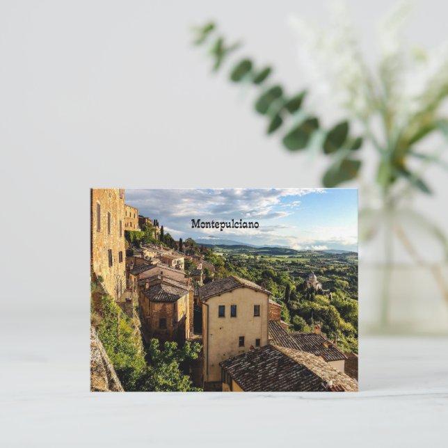 Cartes Pour Fêtes Annuelles Montepulciano, Toscane, Italie (Debout devant)