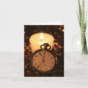 Cartes Pour Fêtes Annuelles montre de poche vintage