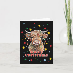 Cartes Pour Fêtes Annuelles Moo-y Christmas Cow Pun