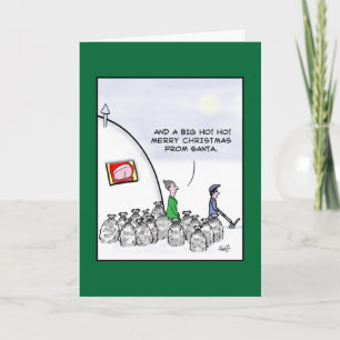 Cartes Pour Fêtes Annuelles Mooning Père Noël