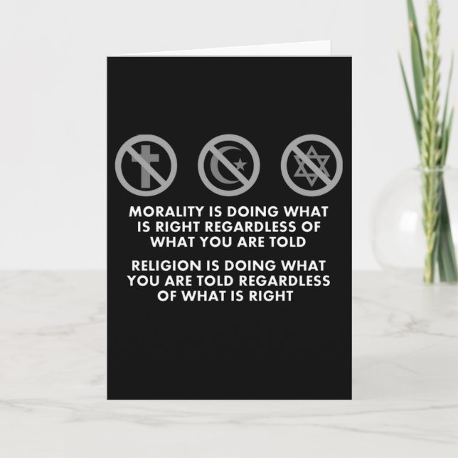Cartes Pour Fêtes Annuelles Moralité et religion (Devant)