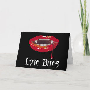 Cartes Pour Fêtes Annuelles Morsures d'amour