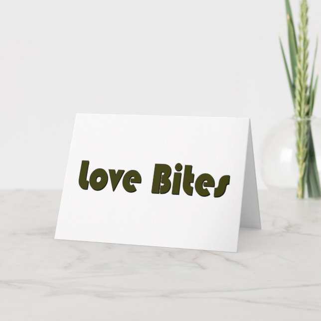Cartes Pour Fêtes Annuelles Morsures d'amour (Devant)