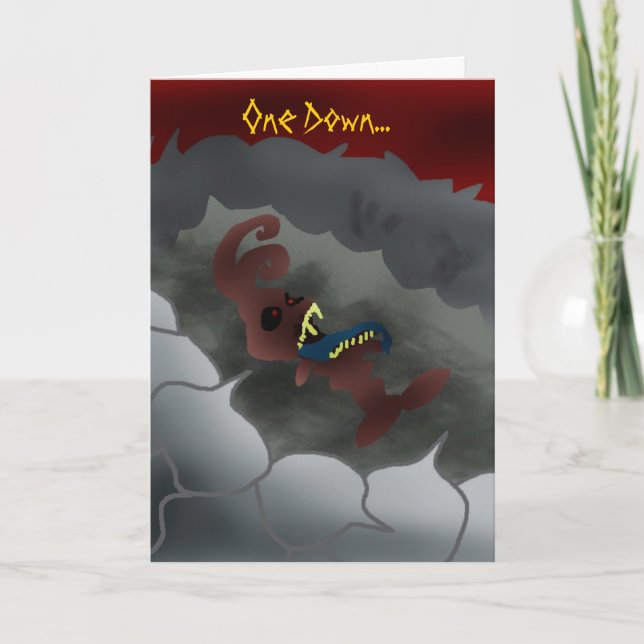Cartes Pour Fêtes Annuelles Mort-Lapin (Devant)