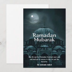 Cartes Pour Fêtes Annuelles Mosquée Ramadan Mubarak