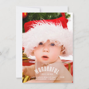 Cartes Pour Fêtes Annuelles Most Wonderful Time Full Page Photo Card